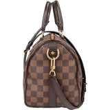 Louis Vuitton Damier Ebene Monogram Speedy 25 Bandouliere