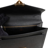 Louis Vuitton Noir Epi Leather Monceau Handbag - vintageandkickz