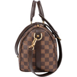 Louis Vuitton Damier Ebene Monogram Speedy 25 Bandouliere