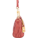 Miu Miu Quilted Matelasse Leather Shoulder Bag