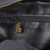 Chanel Noir Caviar CC Leather Pouch