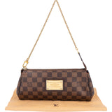 Louis Vuitton Damier Ebene Monogram Eva Pochette Shoulder Bag
