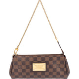 Louis Vuitton Damier Ebene Monogram Eva Pochette Shoulder Bag