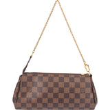 Louis Vuitton Damier Ebene Monogram Eva Pochette Shoulder Bag