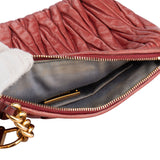 Miu Miu Quilted Matelasse Leather Shoulder Bag