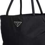 Prada Black Triangle Nylon Handbag