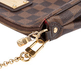 Louis Vuitton Damier Ebene Monogram Eva Pochette Shoulder Bag