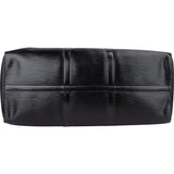 Louis Vuitton Noir Epi Leather Keepall 50