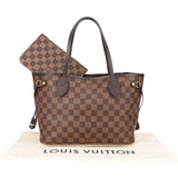 Louis Vuitton Damier Ebene Monogram Neverfull PM Handbag