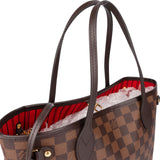 Louis Vuitton Damier Ebene Monogram Neverfull PM Handbag