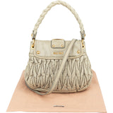 Miu Miu Quilted Leather City Handbag