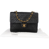 Chanel Quilted Lambskin 24K Gold Single Flap Crossbody Bag