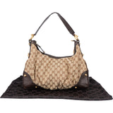 Gucci GG Monogram Horsebit Shoulder Bag