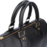 Louis Vuitton Noir Epi Leather Speedy 25 Handbag