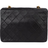 Chanel Quilted Lambskin 24K Gold Single Flap Crossbody Bag