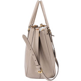 Prada Grey Saffiano Leather Galleria Handbag