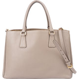 Prada Grey Saffiano Leather Galleria Handbag