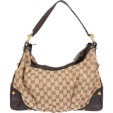 Gucci GG Monogram Horsebit Shoulder Bag