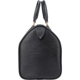 Louis Vuitton Noir Epi Leather Speedy 25 Handbag