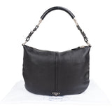 Prada Black Leather Triangle Handbag