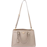 Prada Grey Saffiano Leather Galleria Handbag