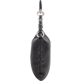 Prada Black Leather Triangle Handbag