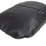 Prada Black Leather Triangle Handbag