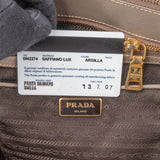 Prada Grey Saffiano Leather Galleria Handbag