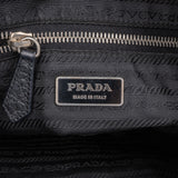 Prada Black Leather Triangle Handbag