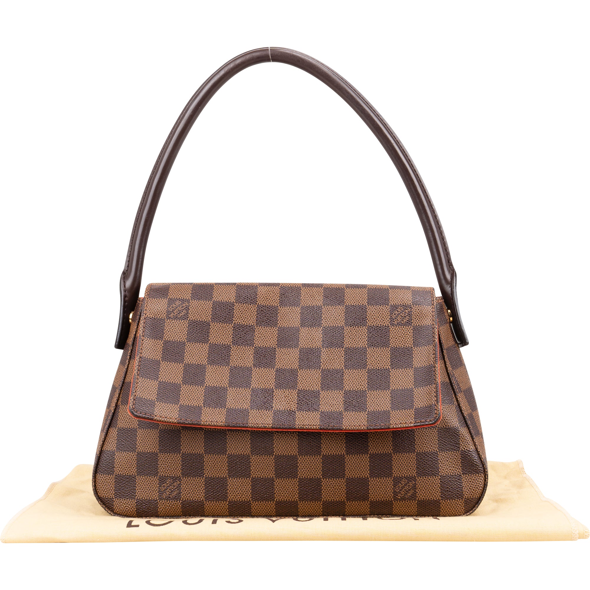 Louis Vuitton Monogram Damier Ebene Looping PM Shoulder Bag - vintageandkickz