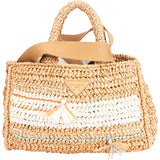 Prada Raffia Tricot Canapa Handbag