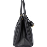 Prada Black Saffiano Leather Galleria Handbag