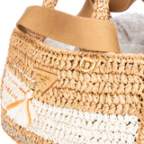 Prada Raffia Tricot Canapa Handbag