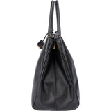 Prada Black Saffiano Leather Galleria Handbag