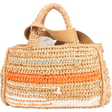 Prada Raffia Tricot Canapa Handbag