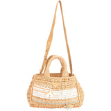 Prada Raffia Tricot Canapa Handbag