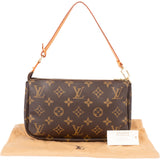 Louis Vuitton Canvas Monogram Pochette Accessoire Handbag