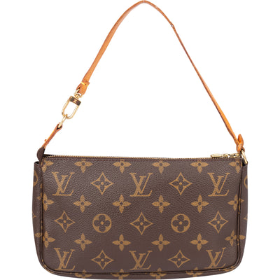 Louis Vuitton Canvas Monogram Pochette Accessoire Handbag - vintageandkickz
