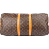 Louis Vuitton Canvas Monogram Keepall 55 Bandouliere