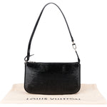 Louis Vuitton Noir Electric Epi Leather NM Pochette Accessoire Shoulder Bag - vintageandkickz