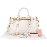 Miu Miu Classic Leather City Handbag