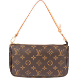 Louis Vuitton Canvas Monogram Pochette Accessoire Handbag