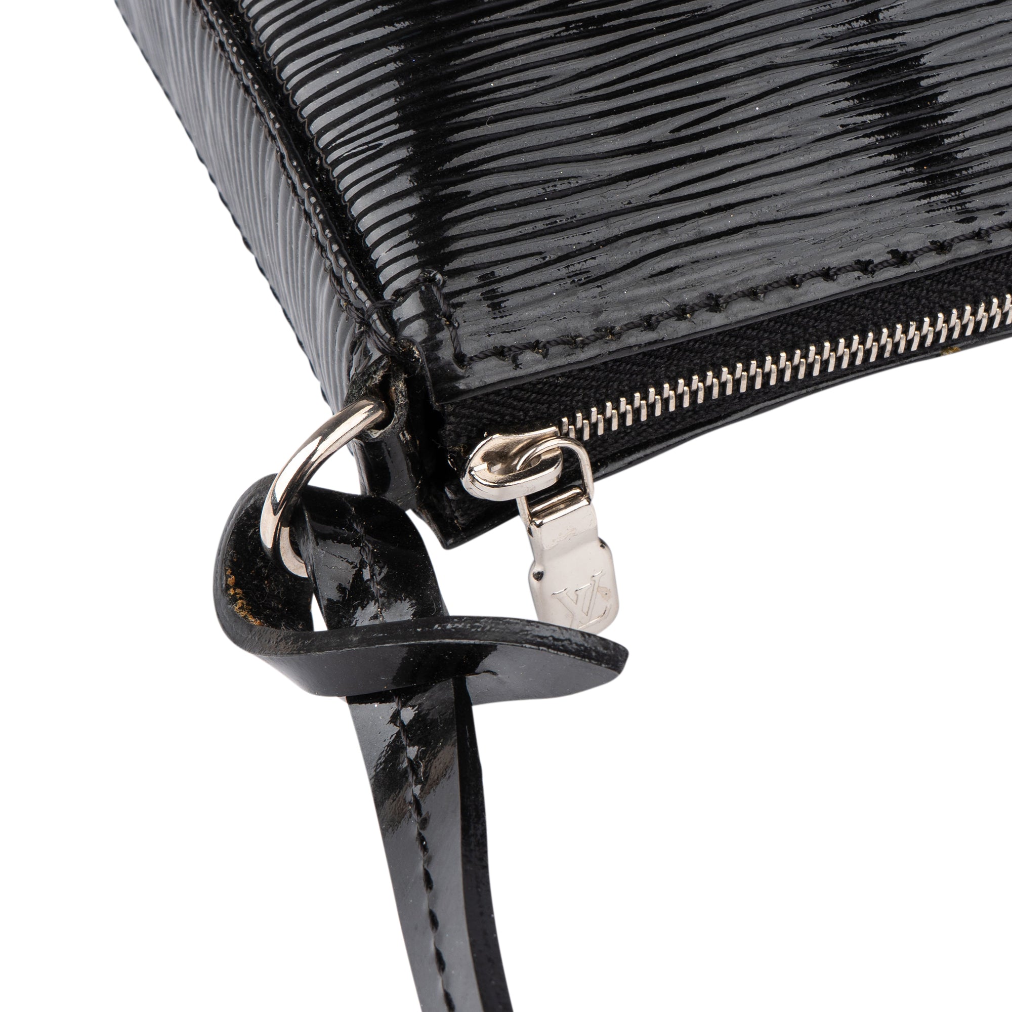 Louis Vuitton Noir Electric Epi Leather NM Pochette Accessoire Shoulder Bag - vintageandkickz