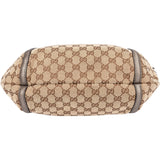 Gucci GG Monogram Bamboo Horsebit Hobo Bag