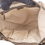 Gucci GG Monogram Bamboo Horsebit Hobo Bag