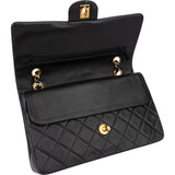 Chanel Quilted Lambskin 24K Gold Medium Double Flap Crossbody Bag