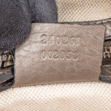 Gucci GG Monogram Bamboo Horsebit Hobo Bag