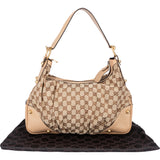 Gucci GG Monogram Horsebit Shoulder Bag