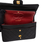 Chanel Quilted Lambskin 24K Gold Medium Double Flap Crossbody Bag