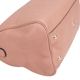 Gucci Pink Leather Bamboo Handbag